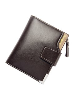 Buy PU Leather Credit Card Holder Brown in UAE