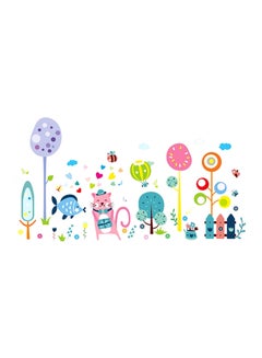 Buy Cartoon Removable Wall Sticker Multicolour 60x40centimeter in UAE