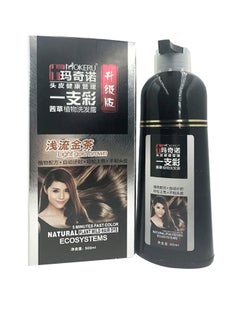 اشتري Light Gold Brown Hair Dye Shampoo 500ml في الامارات