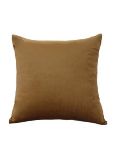 Buy 6-Piece Velvet Decorative Solid Filled Cushion Set Brown 40 x 10 x 40cm in Saudi Arabia