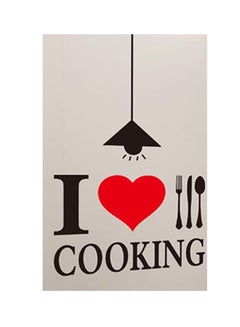 Buy Kitchen Self-Adhesive Wall Sticker Black/Red 19.5 x 60cm in UAE