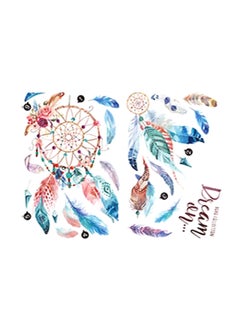 Buy Dream Catcher Pattern Self Adhesive Wall Sticker Multicolour 45 x 60cm in UAE