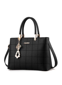 Buy Leather Shoulder Bag Black in UAE