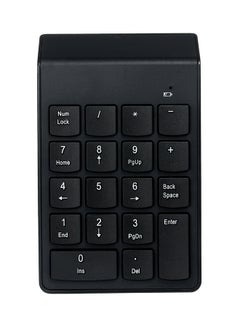 Buy 18 Keys Low Noise Mini Numeric 2.4G Wireless Waterproof Keypad Black in Saudi Arabia