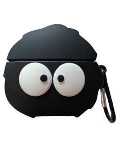Buy Coal Ball Shape Bluetooth Headphone Protective Cover For Apple AirPods 3 Pro Black in UAE
