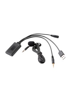 اشتري محول صوت AUX بمنفذ USB يعمل بالبلوتوث مع ميكروفون مخصص لسيارة هوندا في السعودية