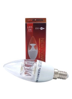 Buy Chandelier LED Bulb White/Silver/Clear in Saudi Arabia