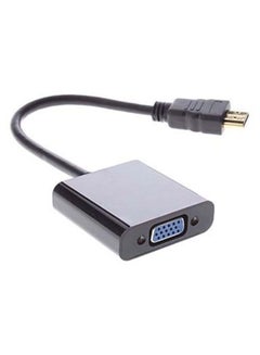 Buy HDMI Male To VGA Female Adapter Cable Black in UAE