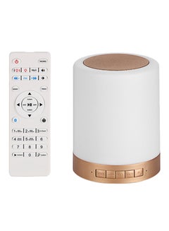 Buy Smart Touch LED Lamp Bluetooth Speaker With Remote White in Saudi Arabia