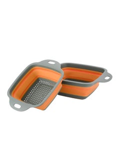 Buy Square Draining And Storage Basket Multicolour 30cm in Egypt