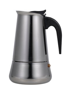 Buy 2 Cup Espresso Coffee Maker Moka Pot Silver/Black/Grey in Saudi Arabia