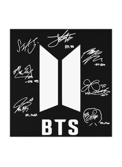 Buy BTS Signature MDF Wall Art Multicolour 30x30centimeter in UAE