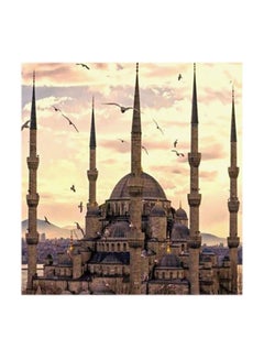 Buy Sultan Ahmed Mosque MDF Wall Art Multicolour 30x30cm in UAE