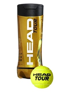 Buy 3-Piece Head Tour Tennis Ball 2.5inch in UAE