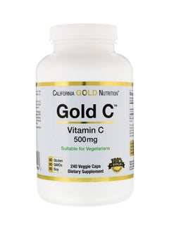 Buy Gold C Vitamin Supplement 500Mg - 240 Veggie Capsules in UAE