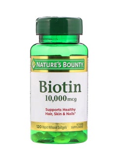 Buy Biotin Vitamin Supplement 120 Softgels in Saudi Arabia