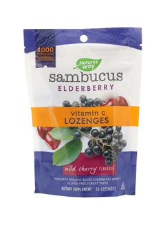 Buy Sambucus Elderberry Vitamin C Dietary Supplement - 24 Lozenges in UAE