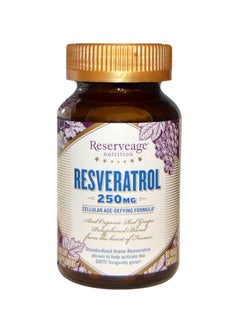 Buy Resveratrol Cellular Age-Defying Formula - 250 mg - 60 Veggie Caps in UAE