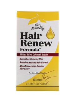 Buy Hair Renew Formula Dietary Supplement - 60 Softgels in UAE