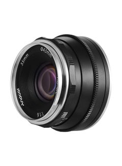 Buy 35mm F1.6 Manual Focus Lens 3.5cm Black in Saudi Arabia