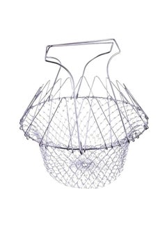 Buy Basket Food Strainer Silver in Saudi Arabia