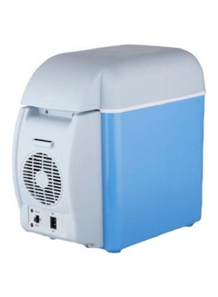 Buy Multi-Function Portable Car Mini Fridge 7.5 L 2724675505728 Blue/White in UAE