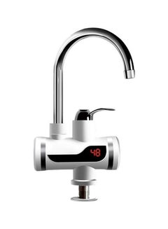 Buy Instant Electric Water Heating Faucet Silver/White in Egypt