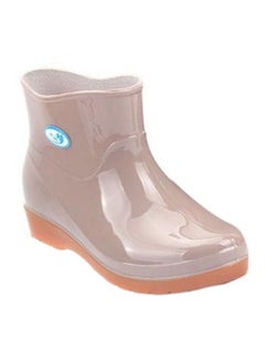 Buy Slip On Ankle Boots Beige in UAE