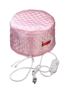Buy Electric Thermal Spa Cap With Hair Steamer Pink 0.98X0.8X1.2inch in UAE