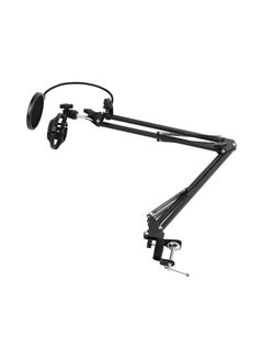 Buy Adjustable Foldable Microphone Stand I-05916 Black in UAE