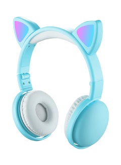 Buy On-Ear Cat Ear Headphones Green in Saudi Arabia