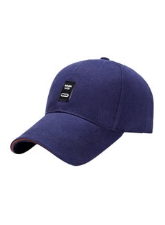 اشتري قبعة بيسبول بأزرار كبس خلفية مزينة بطبعة أزرق في الامارات