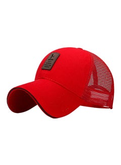 اشتري قبعة بيسبول بكباس خلفي أحمر في الامارات