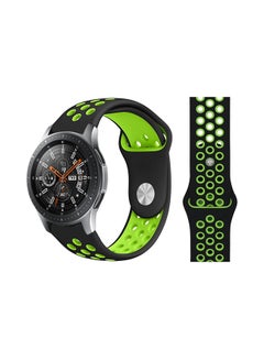Buy Stylish Replacement Band For Samsung Galaxy Watch Black Green in UAE
