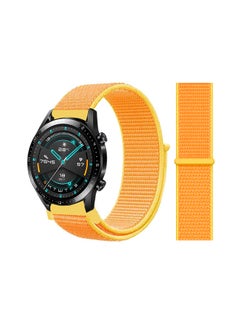 اشتري Stylish Replacement Band For Huawei Watch GT/GT 2 46mm Casary Yellow في السعودية