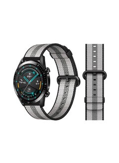 اشتري Woven Replacement Band For Huawei Watch GT/GT 2 46mm Black Stripe في السعودية