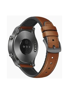 Buy Stylish Leather Replacement Band For Huawei Watch GT/GT2 Brown in UAE