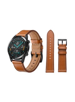 Buy Replacement Band For Huawei Watch GT/GT 2 46mm Brown in UAE