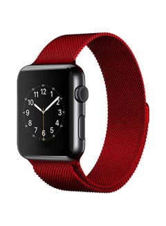 Buy Milanese Replacement Band For Apple Watch Series 5/4/3/2/1 44/42mm Red Mesh in UAE