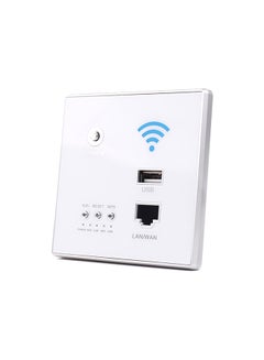 Buy 300Mbps Wireless 2.4Ghz Router With USB Socket White in Saudi Arabia