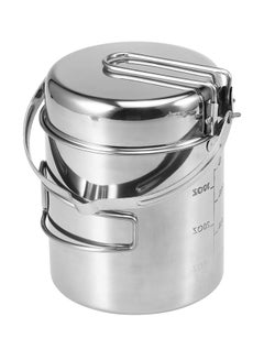 Buy Dual Purpose  Stainless Steel Cooking Kettle 1.0 L Y-03712-L Silver in UAE