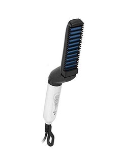 Buy Multi functional Straightener Hair Comb Black/White in Egypt