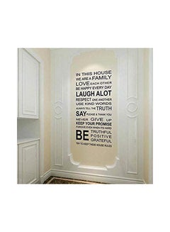 اشتري English Word Living Room Wall Stickers أسود 90x60سنتيمتر في الامارات