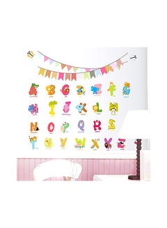 Buy 26 English Alphabets Decorative Wall Sticker Multicolour 30x60centimeter in Saudi Arabia