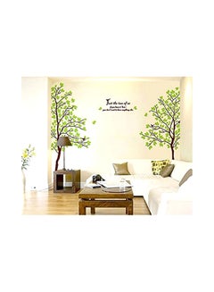 Buy Lover Tree Removable Wall Decor Sticker Green/Brown 60X90centimeter in UAE