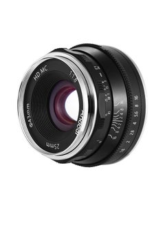 Buy 25mm F1.8 Manual Focus Large Aperture Mirrorless E-Mount Camera Lens Black in Saudi Arabia