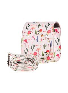 Buy Portable Instant PU Leather With Shoulder Strap Camera Case Beige in Saudi Arabia