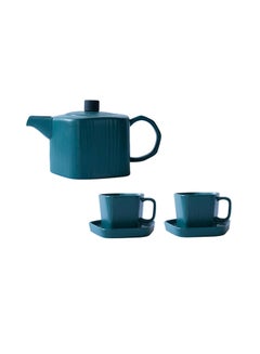 Buy 5-Piece Teapot Set Green 22x13x10centimeter in UAE