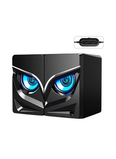 Buy Computer Desktop Audio Speaker Black in UAE