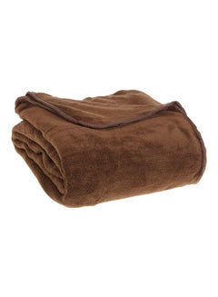 Buy Polyester Blanket Polyester Brown Full/Queen in UAE